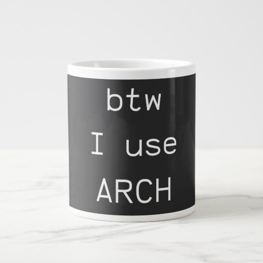 Grande Tasse A propos... J'utilise Arch Linux (Devant)