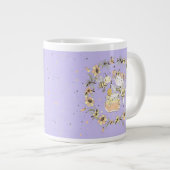 Grande Tasse Abeilles De Miel, Fée & Bébé En Motif Sans Faille (Devant droit)