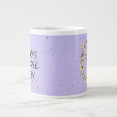 Grande Tasse Abeilles De Miel, Fée & Bébé En Motif Sans Faille (Devant)