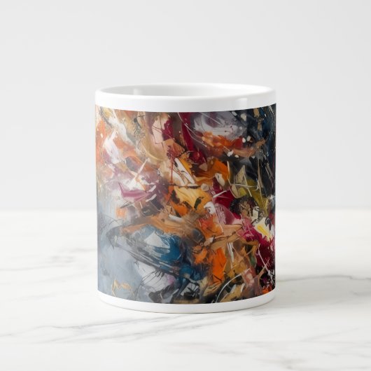 Grande Tasse Abstrait (Devant)