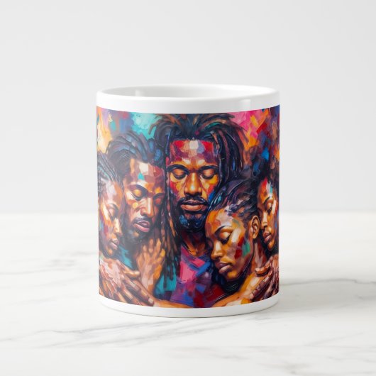 Grande Tasse Abstrait (Devant)