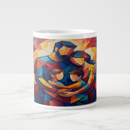 Grande Tasse Abstrait (Devant)