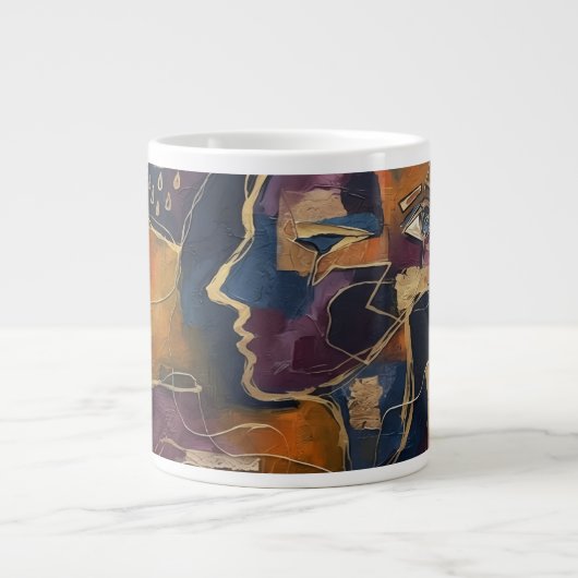 Grande Tasse Abstrait (Devant)