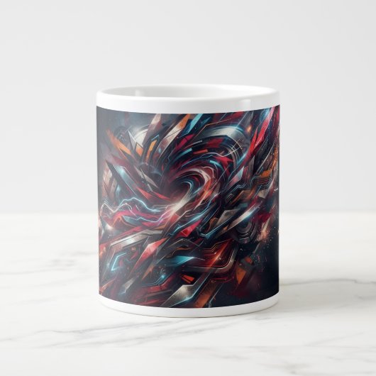 Grande Tasse Abstrait (Devant)