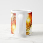 Grande Tasse Abstrait Fireworks Stars Arrière - plan-34944 (Dos)