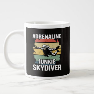 Grande Tasse Accro à l'adrénaline parachutiste