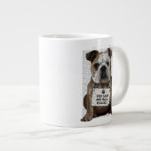 Grande Tasse Accrochez un Bulldog (Devant droit)