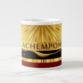 Grande Tasse Achempong Designer Drinkware: Crimson & Gold Opule (Devant)