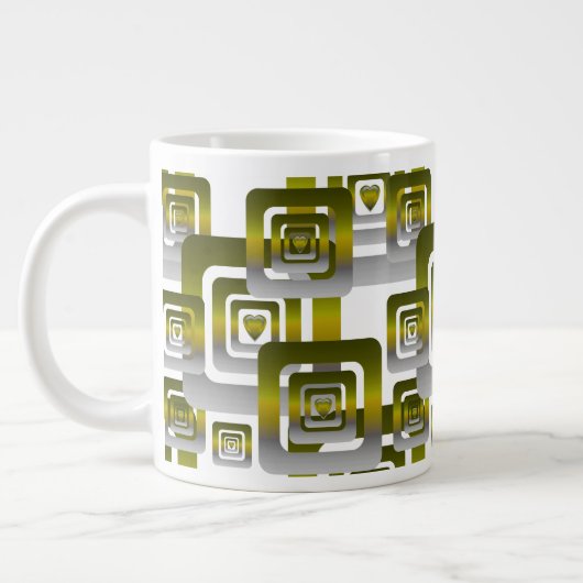 Grande Tasse Activate My Heart Pattern Silver (Gauche)