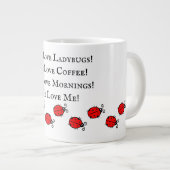 Grande Tasse Adorable Ladybug Jumbo Coffee Cup! (Devant droit)