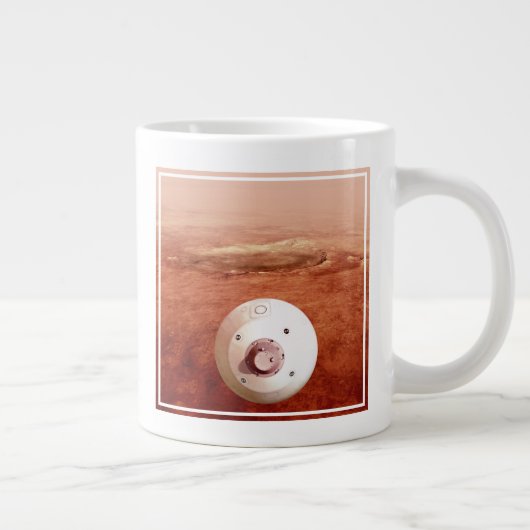 Grande Tasse Aérocoque Avec Perpersévérance Rover Descente Vers (Droite)
