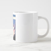 Grande Tasse Affiche d'art d'impression de ski Murren Suisse. (Droite)