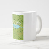 Grande Tasse Affiche de carte de Rydal Water Cumbria (Devant droit)