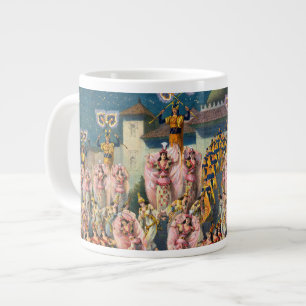 Grande Tasse Affiche De Cirque Des Danseurs Avant Le Roi Maure