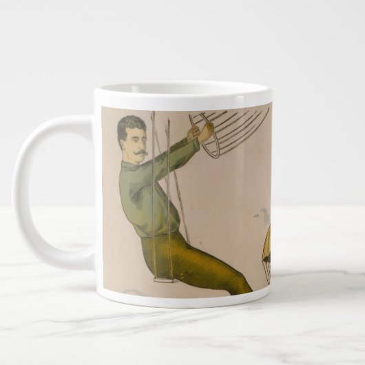 Grande Tasse Affiche De Cirque D'Un Ballon Aérien (Gauche)