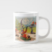 Grande Tasse Affiche de cirque montrant des actes acrobatiques, (Droite)