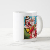 Grande Tasse Affiche De Cirque Montrant Les Visages Clown Et Cr (Devant droit)