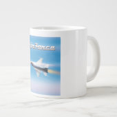 Grande Tasse Affiche de jet de l'armée de l'air (Devant droit)