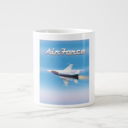 Grande Tasse Affiche de jet de l'armée de l'air (Devant)