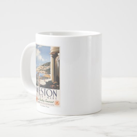 Grande Tasse Affiche de négligence de chemin de fer de côte de (Devant gauche)