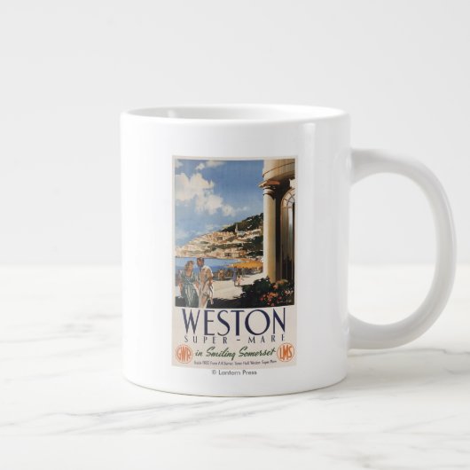 Grande Tasse Affiche de négligence de chemin de fer de côte de (Droite)