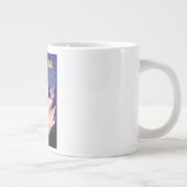 Grande Tasse Affiche de ski d'Andorre. (Droite)