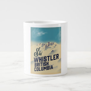 Grande Tasse Affiche de ski de Whistler, Vancouver Colombie-Bri