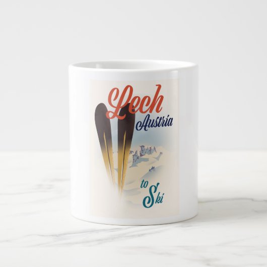 Grande Tasse Affiche de ski Lech Autriche (Devant)