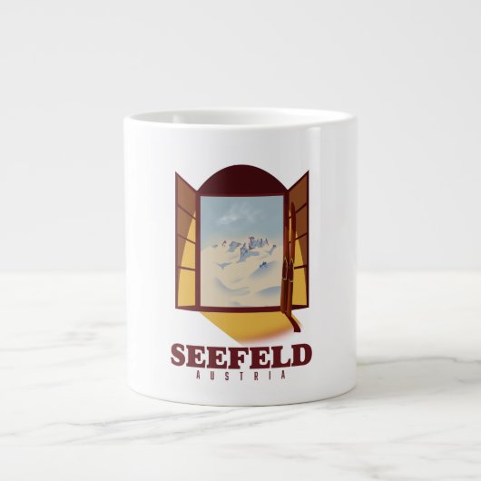 Grande Tasse Affiche de ski Seefeld Autriche (Devant)