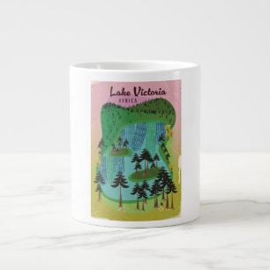 Grande Tasse Affiche de voyage africaine du lac Victoria