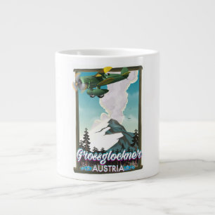 Grande Tasse Affiche de voyage autrichienne du mont Grossglockn