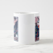 Grande Tasse Affiche De Voyage D'Avion De Mer Survolant Les Car (Devant)