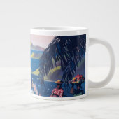 Grande Tasse Affiche De Voyage D'Avion De Mer Survolant Les Car (Droite)