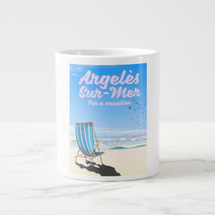 Grande Tasse affiche de voyage de argelès-sur-mer France