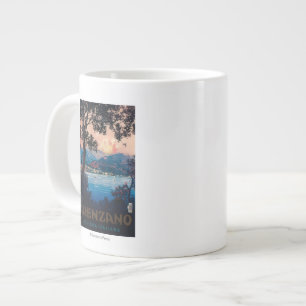 Grande Tasse Affiche de voyage de la Riviera italienne