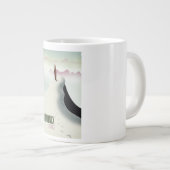 Grande Tasse Affiche de voyage de ski Chamonix France (Devant droit)