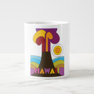 Grande Tasse Affiche de voyage de style vintage Hawaï années 19