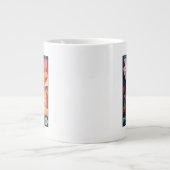 Grande Tasse Affiche de voyage du temple Muttra Krishna (Devant)