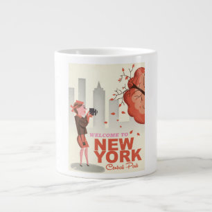 Grande Tasse Affiche de voyage New York Central Park Vintage