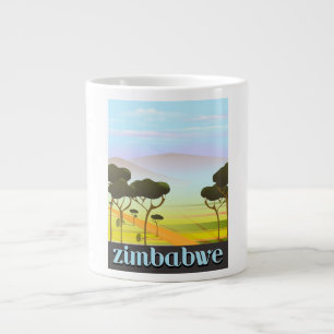 Grande Tasse Affiche de voyage paysage Zimbabwe