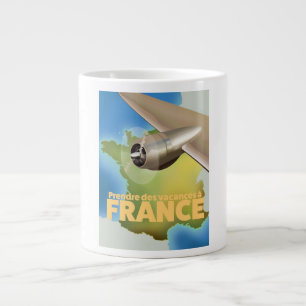 Grande Tasse Affiche de voyage pour des vacances en France