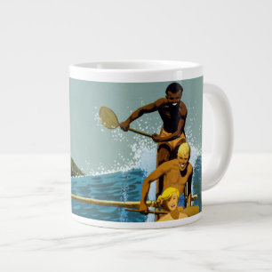 Grande Tasse Affiche De Voyage Pour United Air Lines Vers Hawai