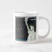 Grande Tasse Affiche De Voyage Pour Vol Northwest Airlines (Droite)