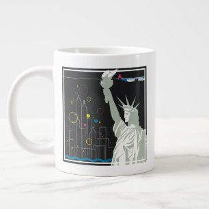 Grande Tasse Affiche De Voyage Pour Vol Northwest Airlines