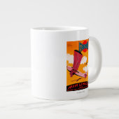 Grande Tasse Affiche monoavion F-170 de Farman Brothers Airline (Devant droit)