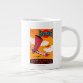 Grande Tasse Affiche monoavion F-170 de Farman Brothers Airline (Droite)