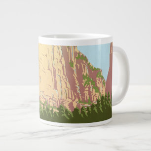 Grande Tasse Affiche Vintage voyage Pour Le Parc National De Si