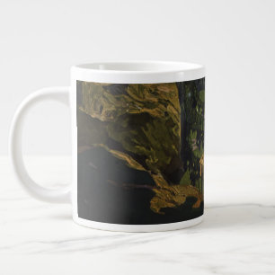 Grande Tasse Affiche Vintage voyage Pour Les Montagnes Adironda