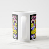 Grande Tasse Afficher Pansy Ajouter votre texte (Dos)