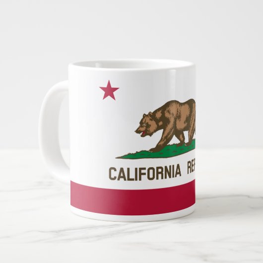 Grande Tasse Afficher vos couleurs - Californie (Devant gauche)
